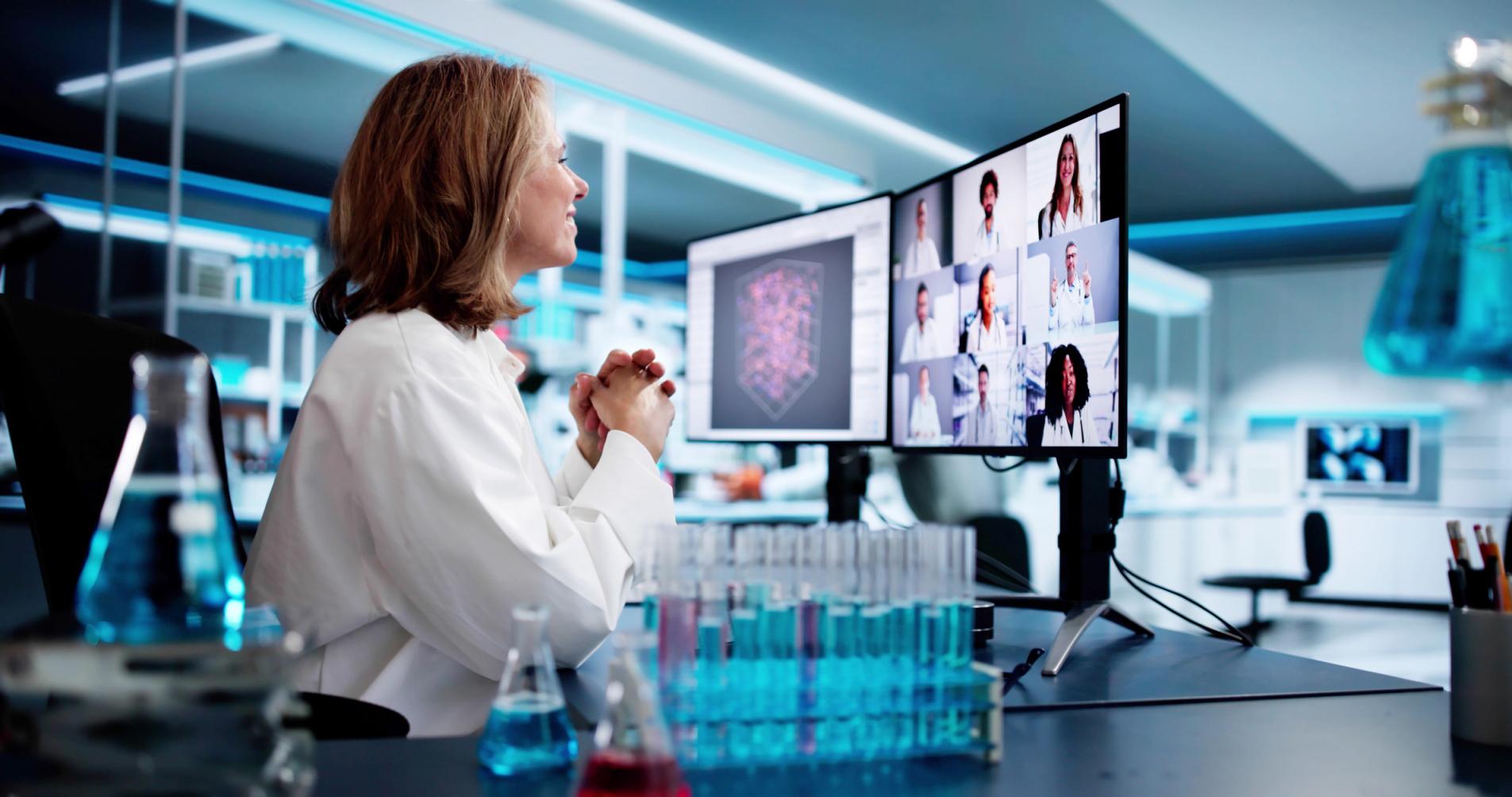 Doctor Team Meeting Video Conference Webinar