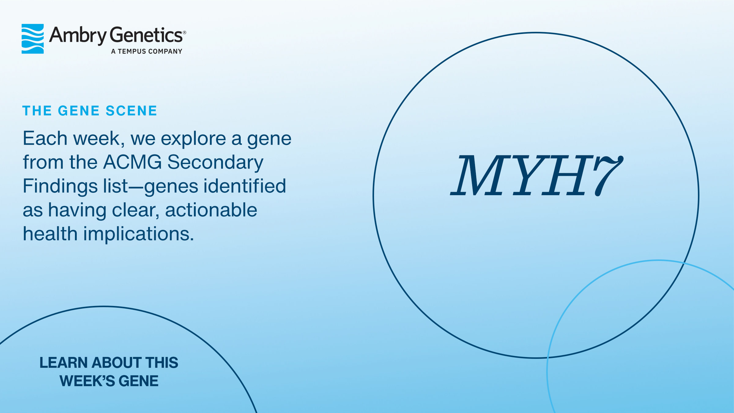 The Gene Scene: MYH7